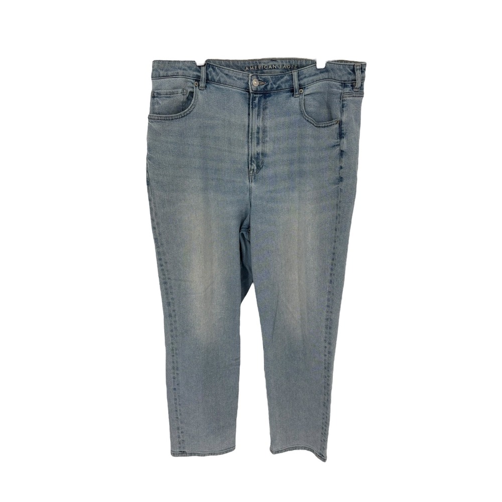 American Eagle Outfitters Regular Standard Stretch Jeans Light Wash (Size 18)